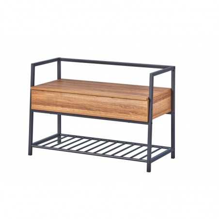 Inter Link shoe rack with metal container and rack