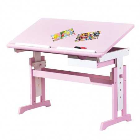 Desk with height-adjustable tilting top Dim. 109x55x63-88h