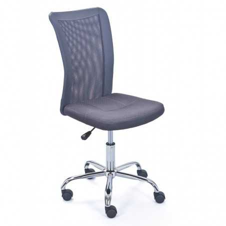 Chaise de bureau Inter Link grise à roulettes réglable en hauteur Dim. 43x56x88-98h