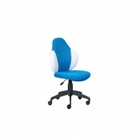 Inter Link boy's armchair in light blue/white colored soft pu