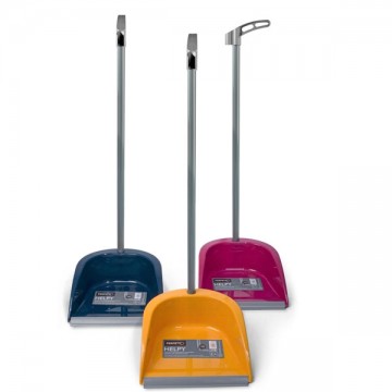 Plastic Dustpan with Rubber Helpy Perfect