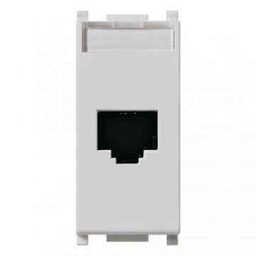 14338.8.Sl Socket Rj45 Netsafe Cat5E Utp Silver Plana