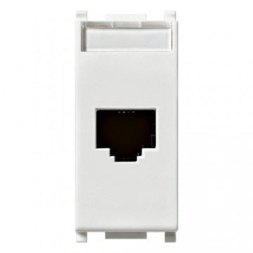 14339.4 Presa Rj45 Netsafe Cat5E Utp 110 Bianco Plana