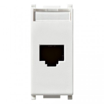 14339.6 Prise Rj45 Netsafe Cat6 Utp 110 Blanc Plana