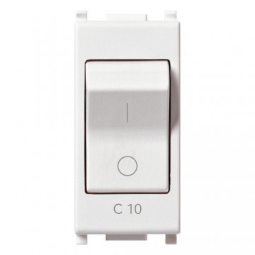 14404.10 Switch Mt 1P C10 120-230V White Plana