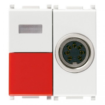 14502 Call-Way call button + Din B Plana socket