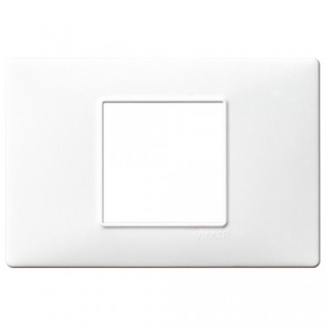 14652.01 Plaque pour 2 modules centraux en Plana White