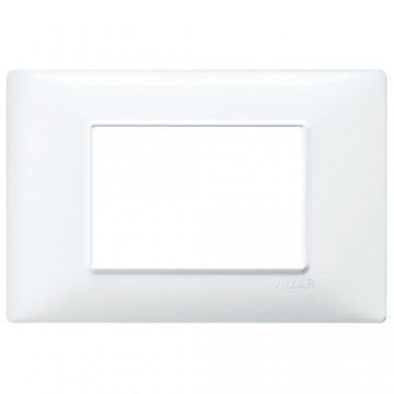 14653.01 Plaque de recouvrement Plana Blanc 3P