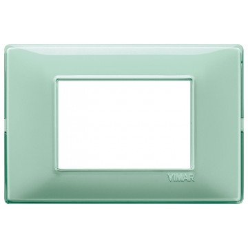 14653.44 Placca 3 Moduli Reflex Menta Plana