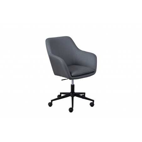 Inter Link swivel and liftable armchair with gray wheels