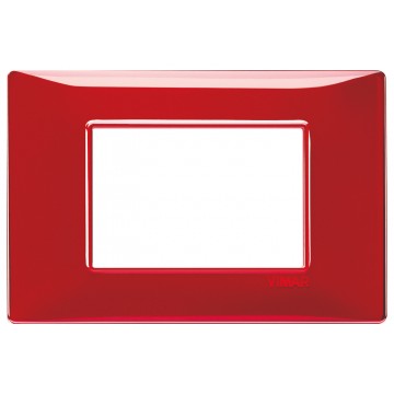 14653.51 Plaque 3 modules couleur Reflex Ruby Plana