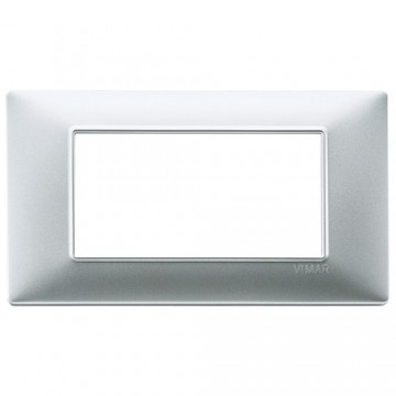 14654.20 Plana 4-module cover plate in matt silver