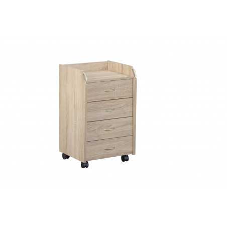Inter Link chest of drawers in oak finish laminate dim. 40x36x65h