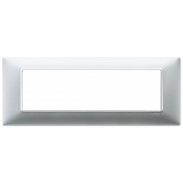 14657.20 Plana 7-module cover plate in matt silver