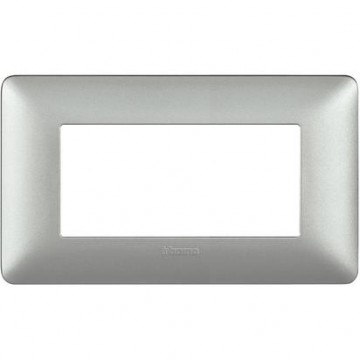 Am4804Msl Plaque 4 Modules Couleur Argent Matix