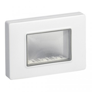 14943.01 Calotta da Parete IP55 a 3 Moduli con Viti Bianco