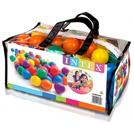 Set 100 Pcs Intex Ballons Colorés 6,5 cm Flottants pour Enfants pour Piscines Gonflables 49602