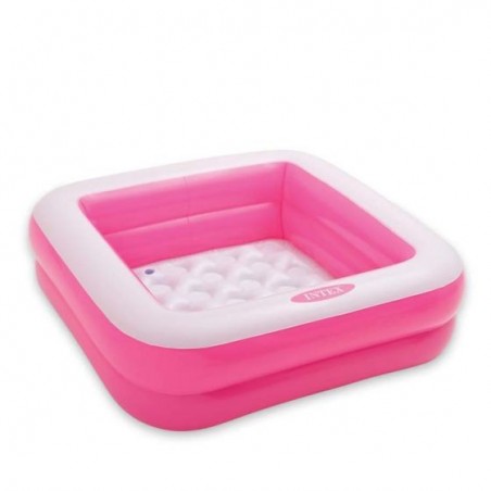 Intex Inflatable Pool for Children Baby Square 85X85X23H Cm Pink