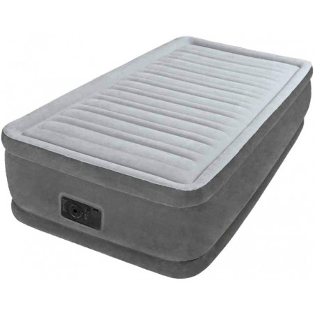 Intex Double Layer Inflatable Single Mattress with Integrated Pump 99X191X46H 64412