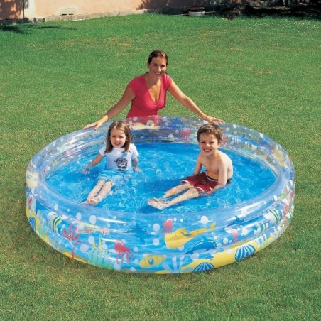 Bestway Inflatable Pool for Children 3 Rings 183X33 Cm Round Round