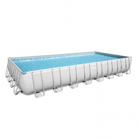 Bestway Above Ground Pool with Rectangular Structure and Sand Pump 956X488X132Cm