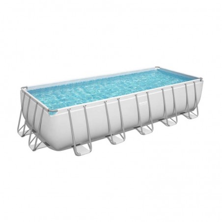Bestway Above Ground Pool with Rectangular Structure and Sand Pump 640X274X132Cm