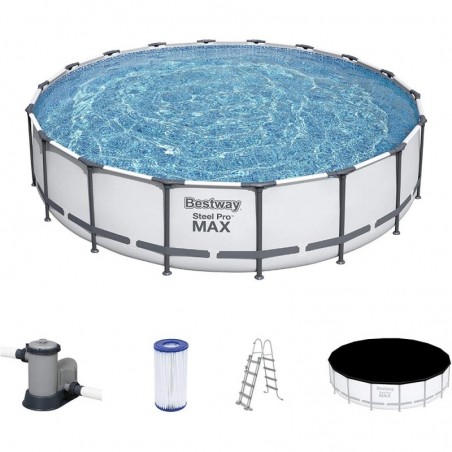 Bestway Round Above Ground Pool with Structure and Filter Pump 549X122H 56462