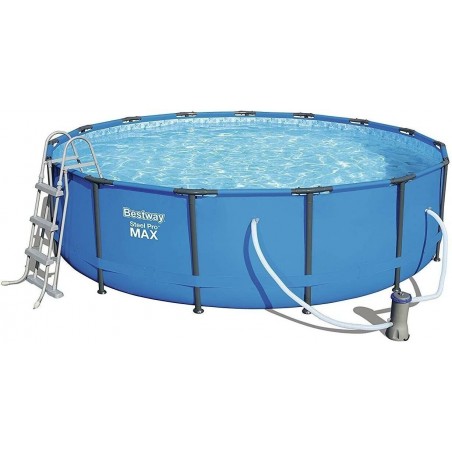 Bestway Above Ground Pool with Oval Structure and Filter Pump 488X305X107Cm 56448