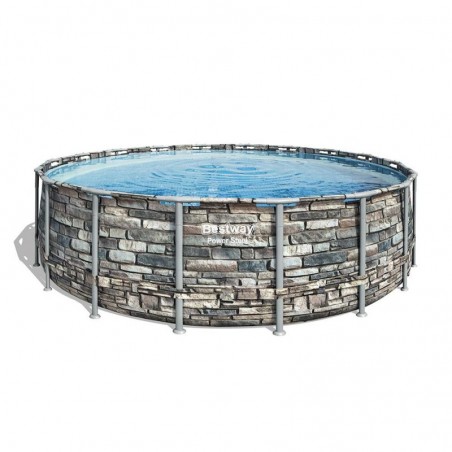 Bestway Round Above Ground Pool with Structure and Filter Pump 549X132H 56886