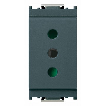 16201 Gray socket 2P+E 10A Type P11 Idea