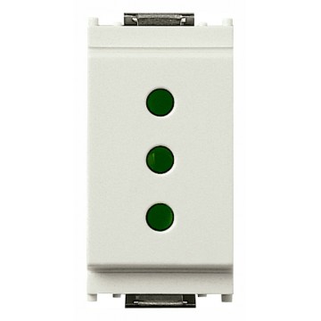 16201.B White socket 2P+E 10A Type P11 Idea