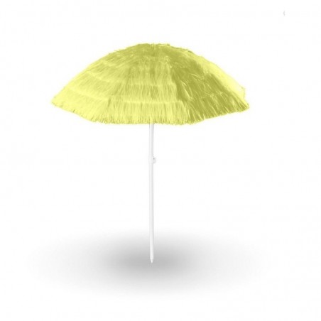 Beach Umbrella in Synthetic Raffia with Joint D. 200Cm Maui Yellow