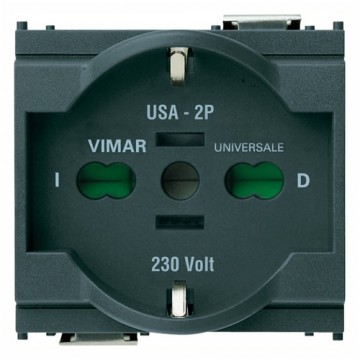 16210 Universal socket 2P+E 16A Gray Idea