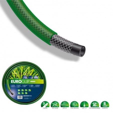Tubo per Irrigazione innaffiare da Giardino Balcone Eco Guip Green 5/8 - 15 Mt 3 Strati