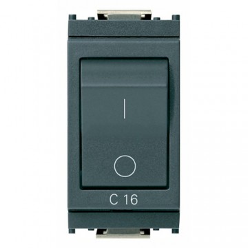 16505.16 Interrupteur Mt 1P+N C16 120-230V Gris Idea