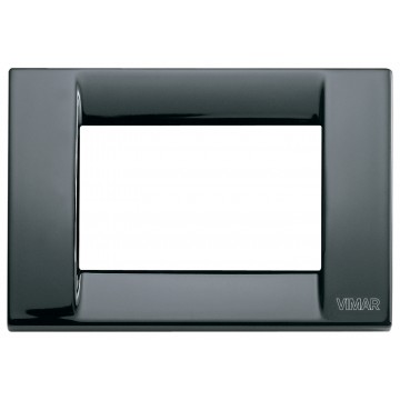 16733.11 Placca Classica 3 Moduli Nero Idea