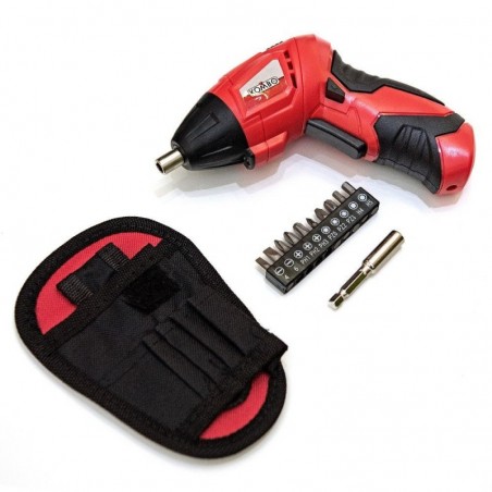 4.8V Cordless Screwdriver Kombo Drill with Fabric Case and inserts