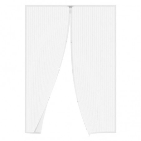 Insect Screen Magnetic Magnetic Curtain for French Door L120 X H250 Cm White