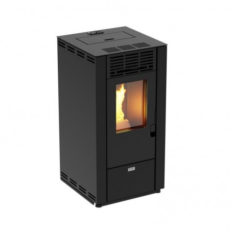 Divine Fire Pellet Stove with Ventilated Air 220M3 - 8.87 Kw Stella 90 Black