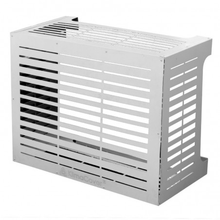 Air Conditioner Cover Linear M White Aluminum Air Conditioner Cover L86 X P44 X H68 Cm