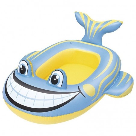 Bestway Inflatable Canoe for Children Pool Flat Fish Shape 99X66