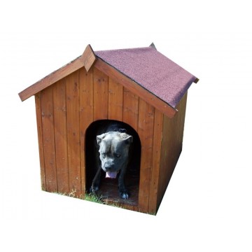 Chenil Forestier pour Grands Chiens avec Sol - 0,80X1,15 m