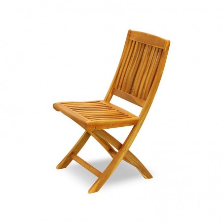 Fsc 100 % bois d'acacia chaise pliante pour jardin extérieur 2 pièces
