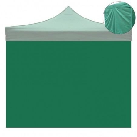 Couverture Latérale Verte Imperméable 3X2Mt pour Tonnelle Refermable 3X3Mt