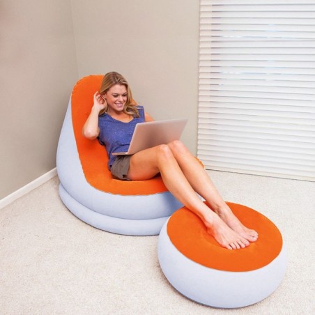 Bestway Confort Cruiser Inflatable Chair Cm.122X94X81 Orange