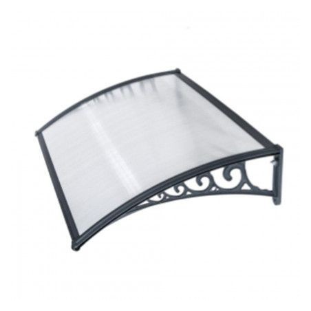 Canopy Canopy for Outdoor use in Transparent Compact Honeycomb Polycarbonate L 120X P 100 Cm