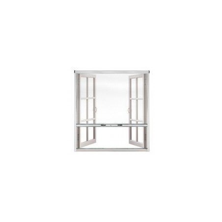 Moustiquaire universelle à enrouleur rétractable pour fenêtre verticale Easy-Up marron 60X150