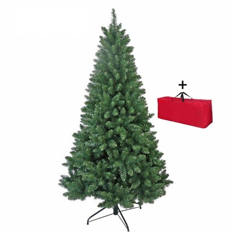Sapin de Noël super touffu vert 878 branches h 180 cm