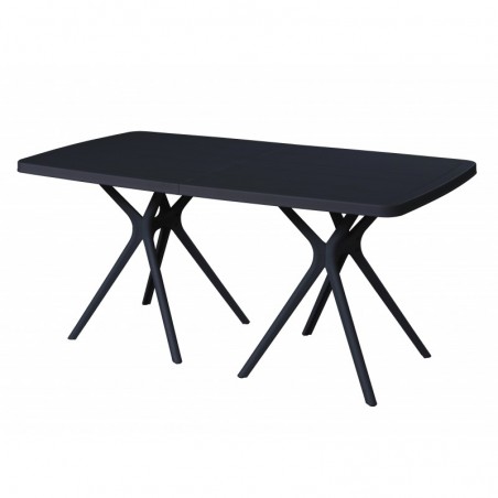 Table Design Portofino By Flow Rectangulaire Anthracite
