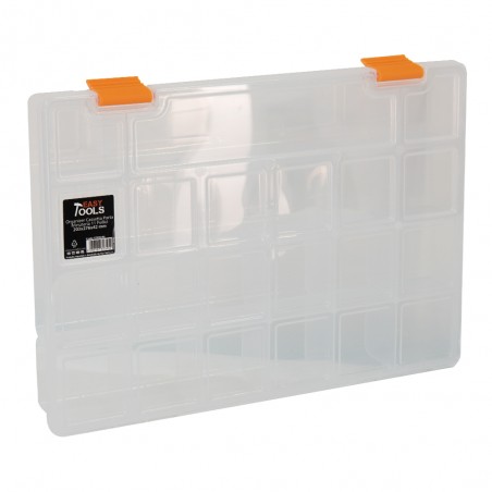 Valise en plastique de boîte de petites pièces avec des séparateurs 20,3X27,6X4,2 cm